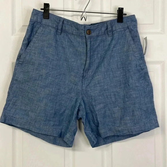 NWT GAP High Rise Girlfriend Khaki Shorts Size 12 TALL - Picture 1 of 7